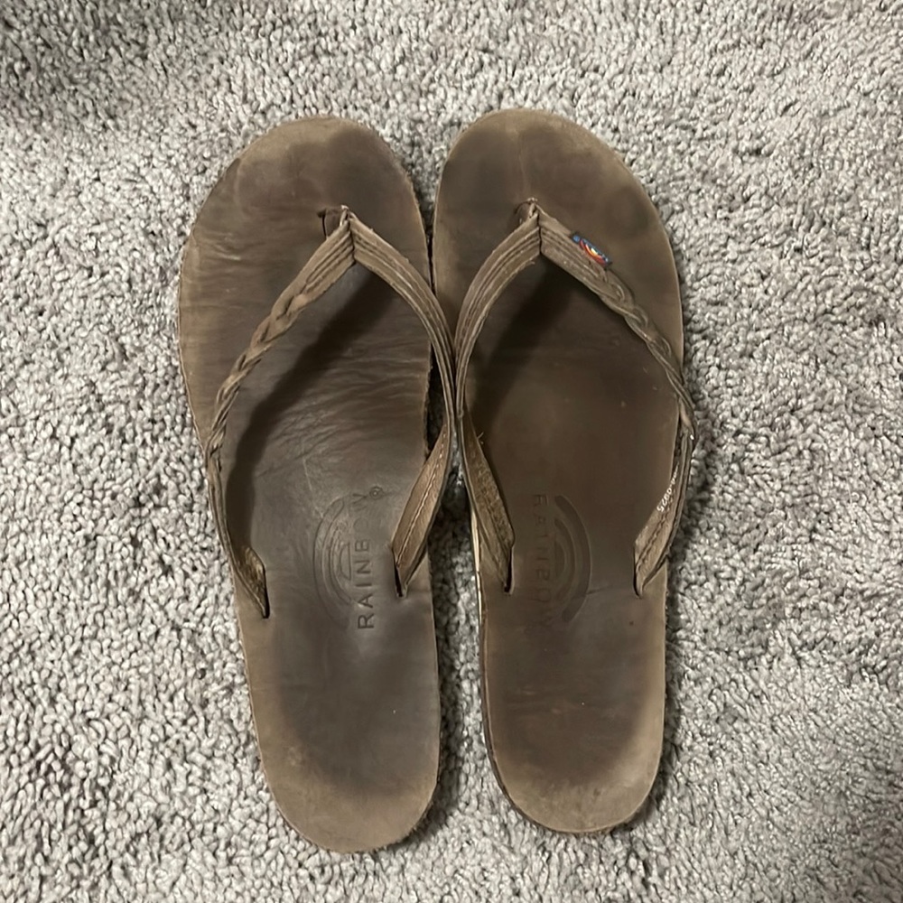 Large Rainbow Flip Flops